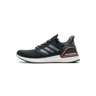 Get Adidas Ultra BOOST 20 Black White Red FX8895 01