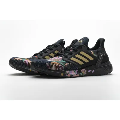 Get Adidas Ultra BOOST 20 Black White Red FW4310 01