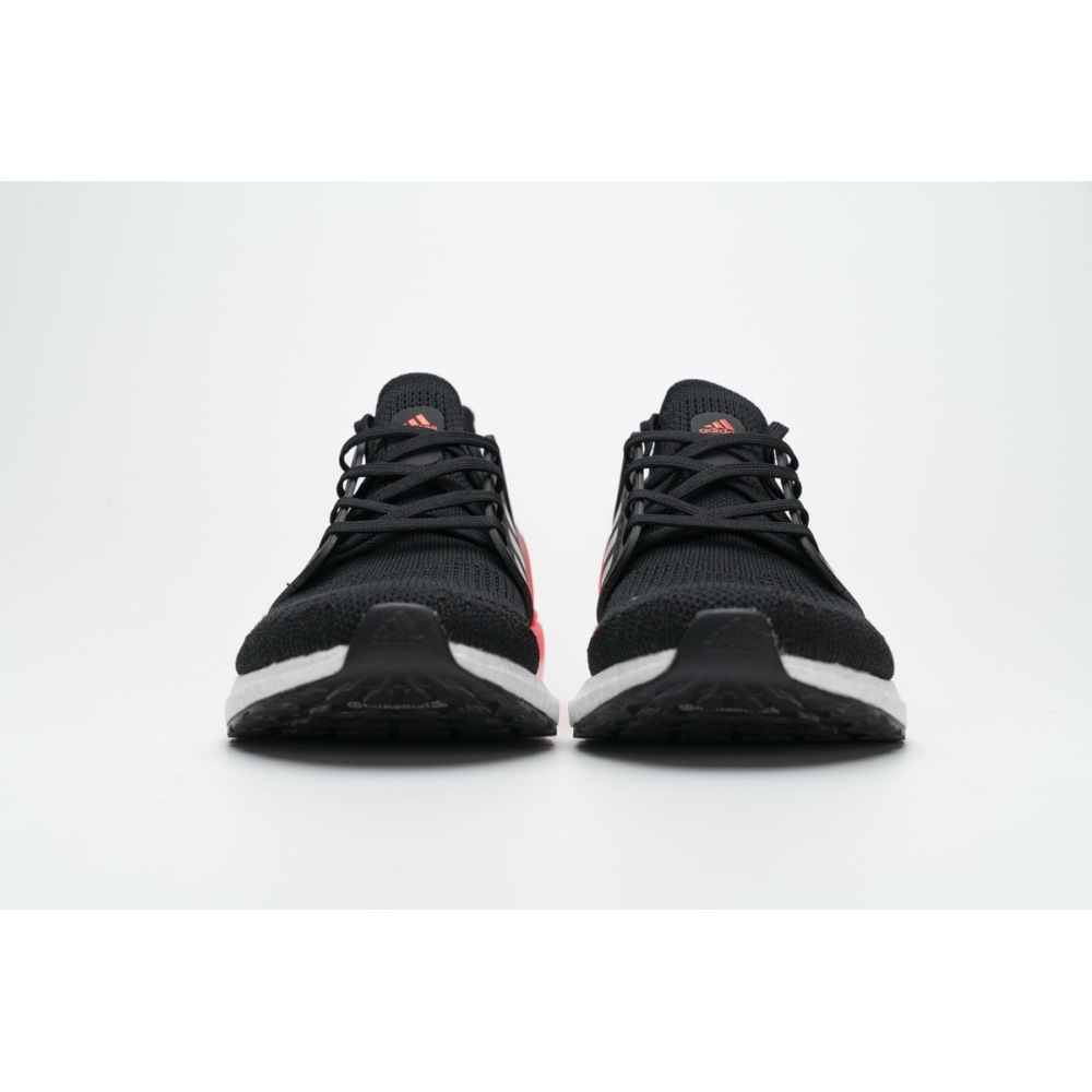 Get Adidas Ultra Boost 20 Core Black Signal Coral EG0756