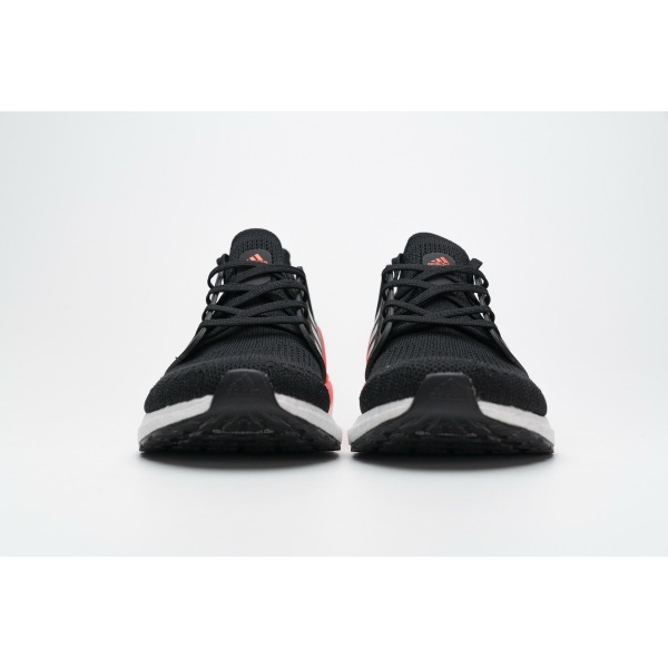 Get Adidas Ultra Boost 20 Core Black Signal Coral EG0756