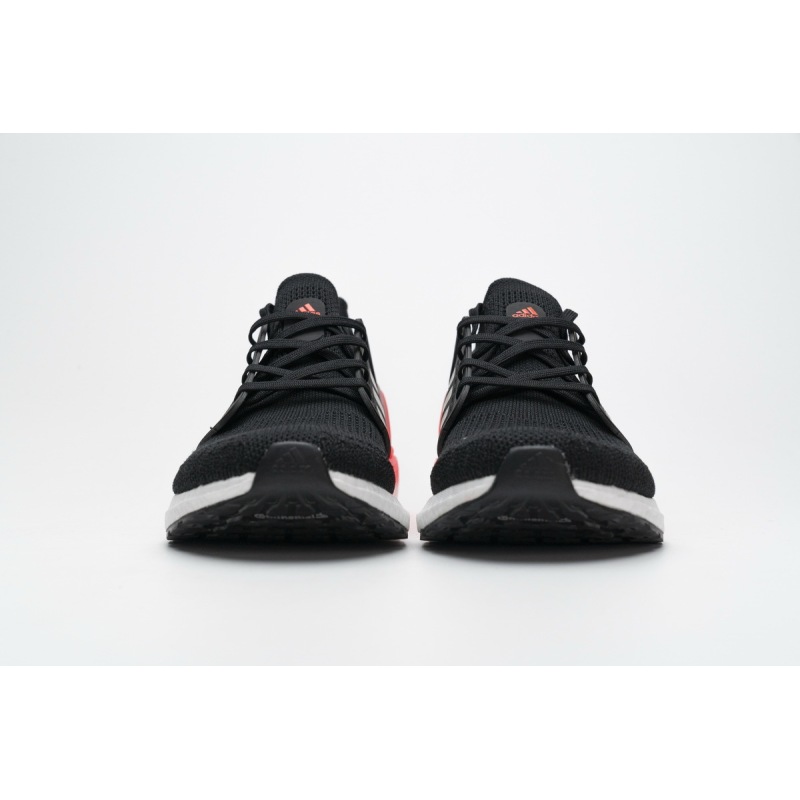 Get Adidas Ultra Boost 20 Core Black Signal Coral EG0756