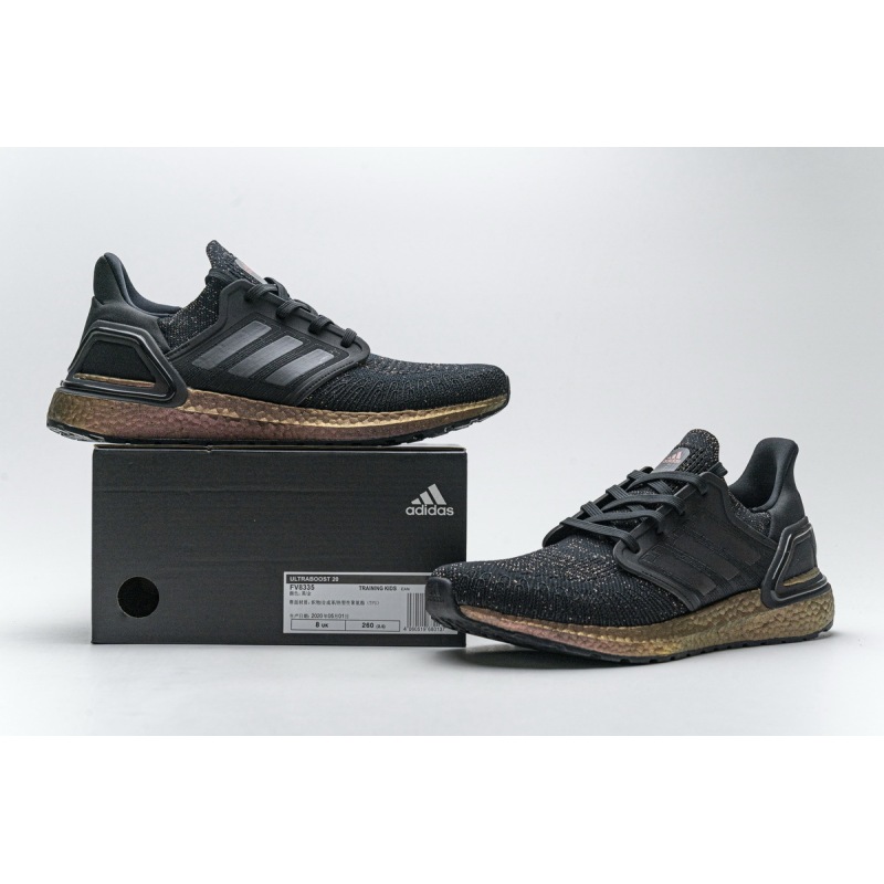 Get Adidas Ultra Boost 20 Black Signal Pink FV8335