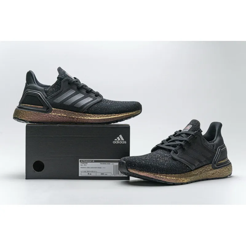 Get Adidas Ultra Boost 20 Black Signal Pink FV8335