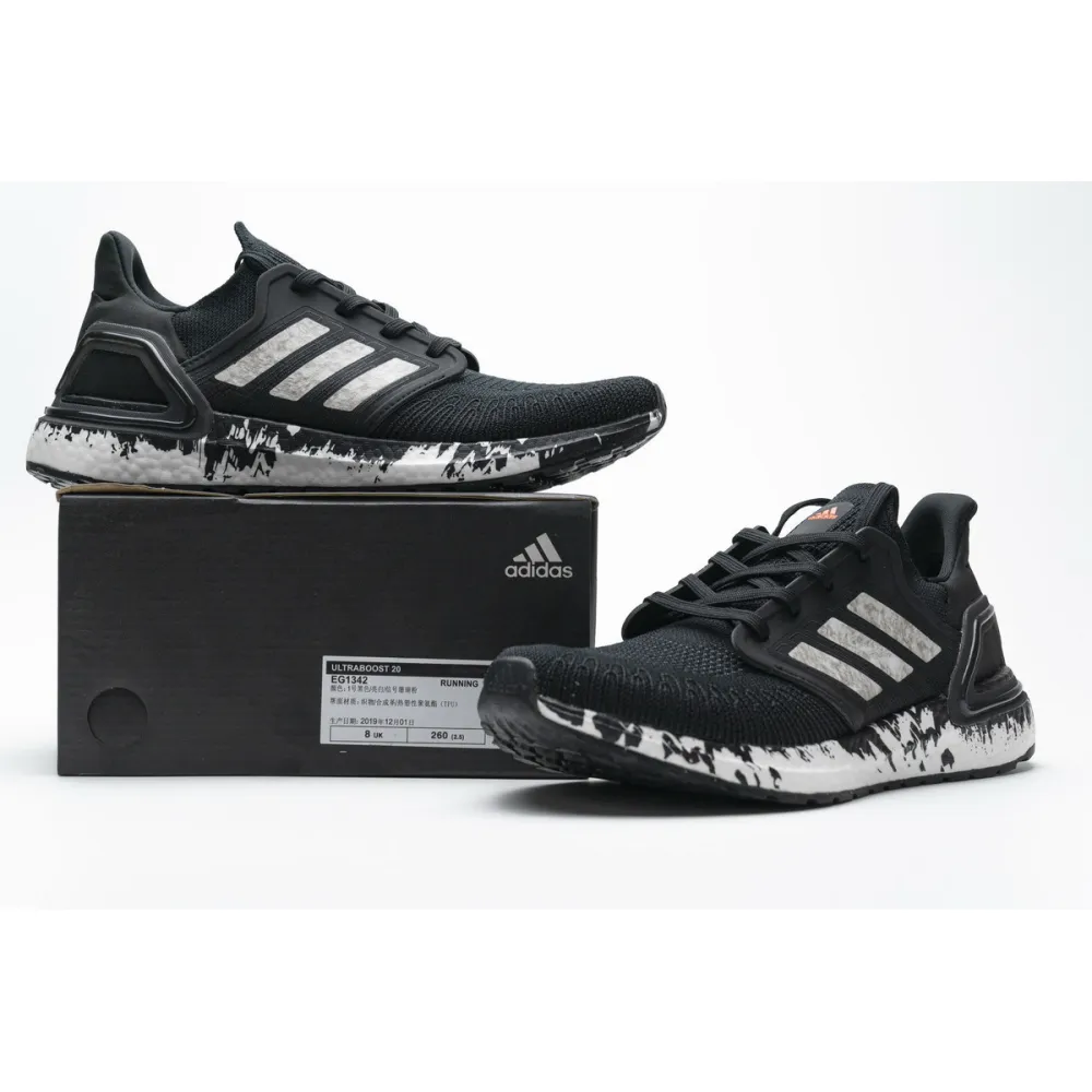 Get Adidas Ultra Boost 20 Marble Black EG1342