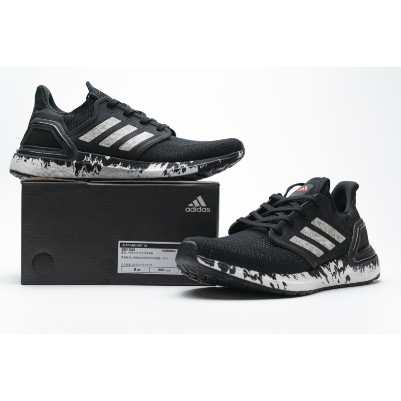 Get Adidas Ultra Boost 20 Marble Black EG1342