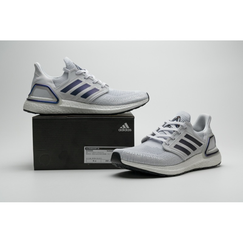 Get Adidas Ultra Boost 2020 ISS US National Lab Dash Grey Blue Violet EG0695