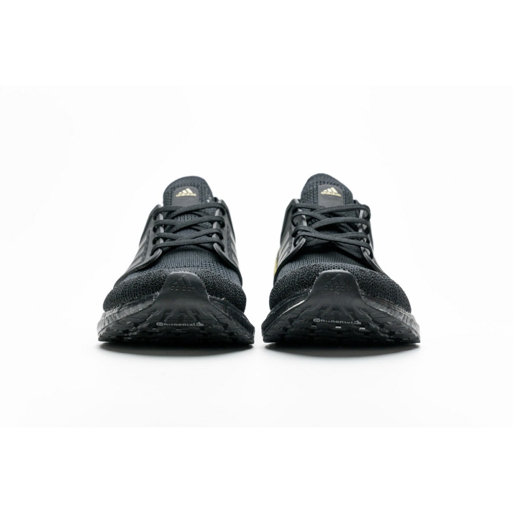 Get Adidas Ultra Boost 20 Core Black Gold Metallic EG0754