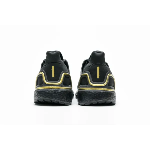 Get Adidas Ultra Boost 20 Core Black Gold Metallic EG0754