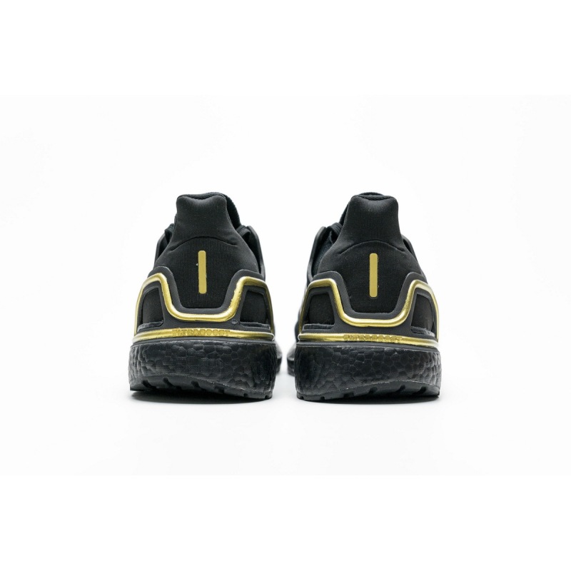 Get Adidas Ultra Boost 20 Core Black Gold Metallic EG0754