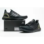 Get Adidas Ultra Boost 20 Core Black Gold Metallic EG0754