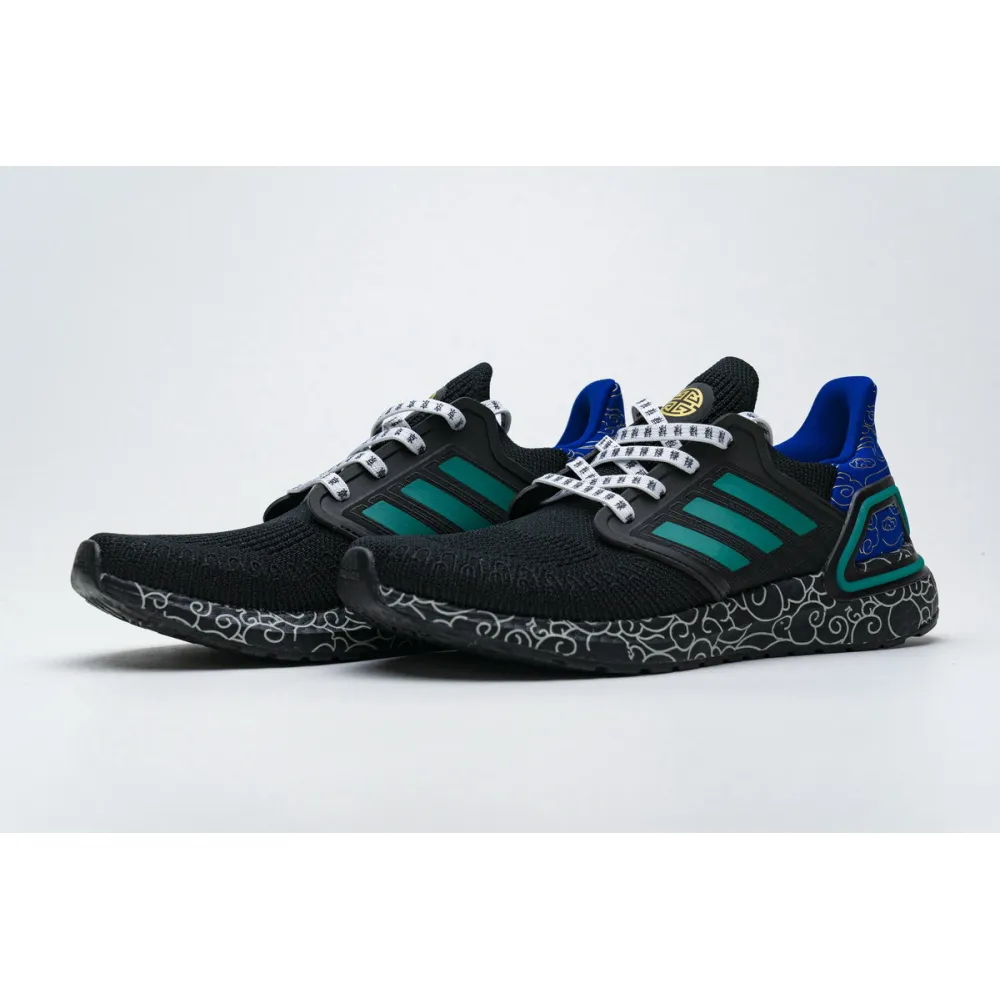 Get Adidas Ultra BOOST 20 Black Glory Green FX8887