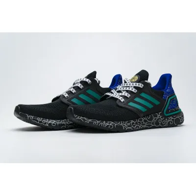 Get Adidas Ultra BOOST 20 Black Glory Green FX8887 01