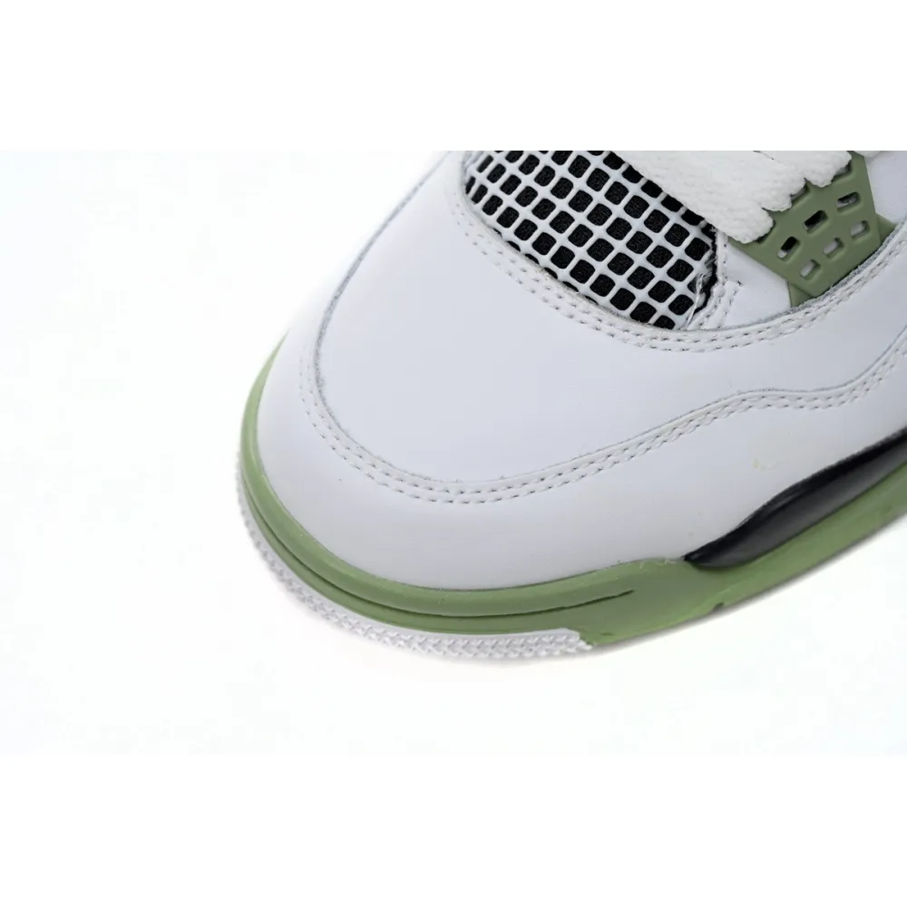 Air Jordan 4 WMNS “Oil Green”Seafoam (W) AQ9129-103