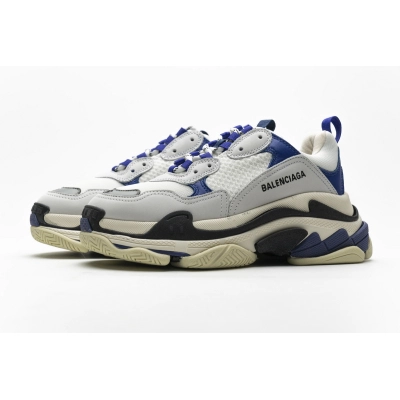 Get Balenciaga Triple S Black Blue Violet 490672 W09O5 1005 01