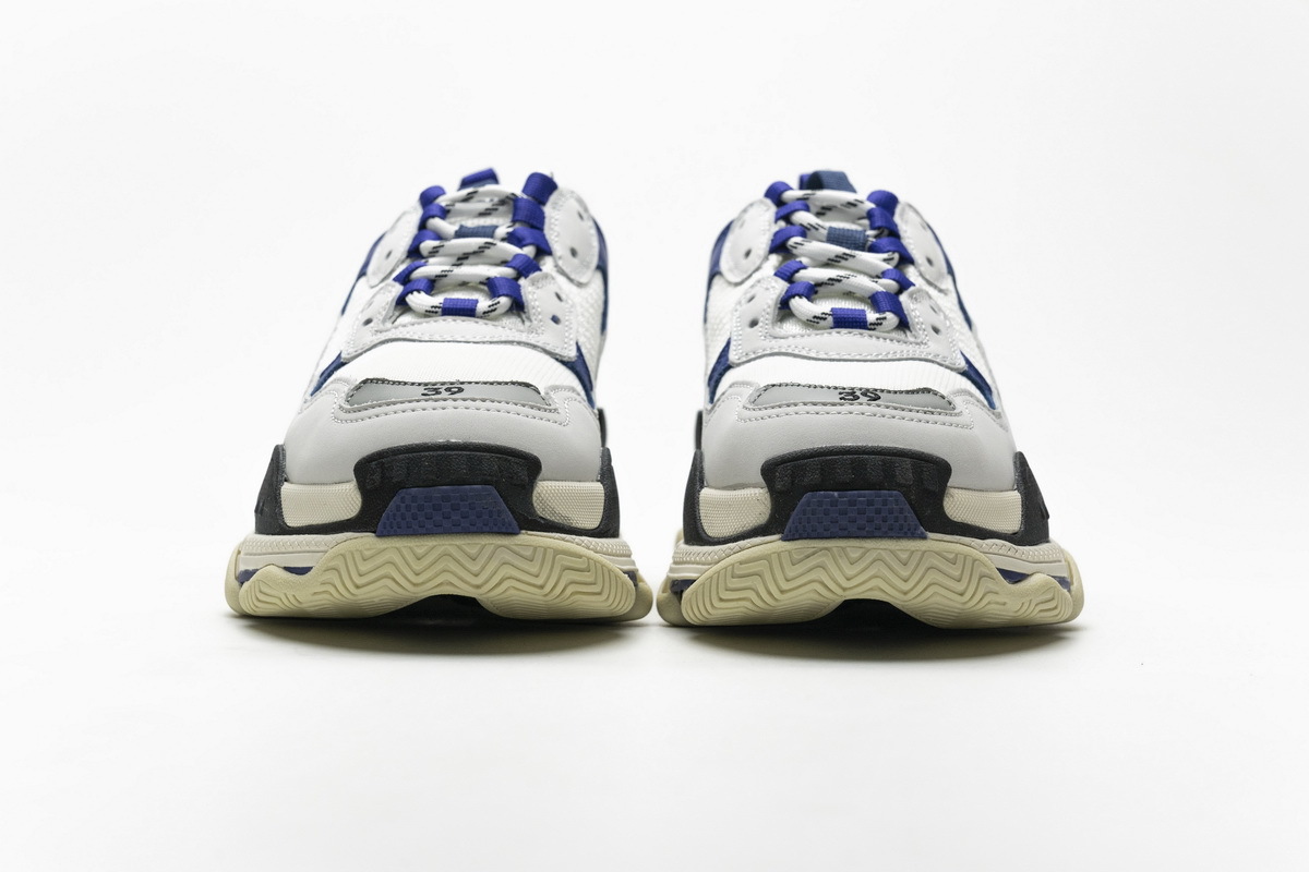 Get Balenciaga Triple S Black Blue Violet 490672 W09O5 1005