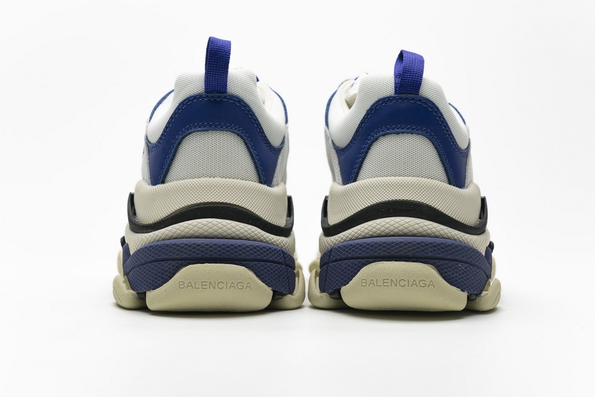 Get Balenciaga Triple S Black Blue Violet 490672 W09O5 1005