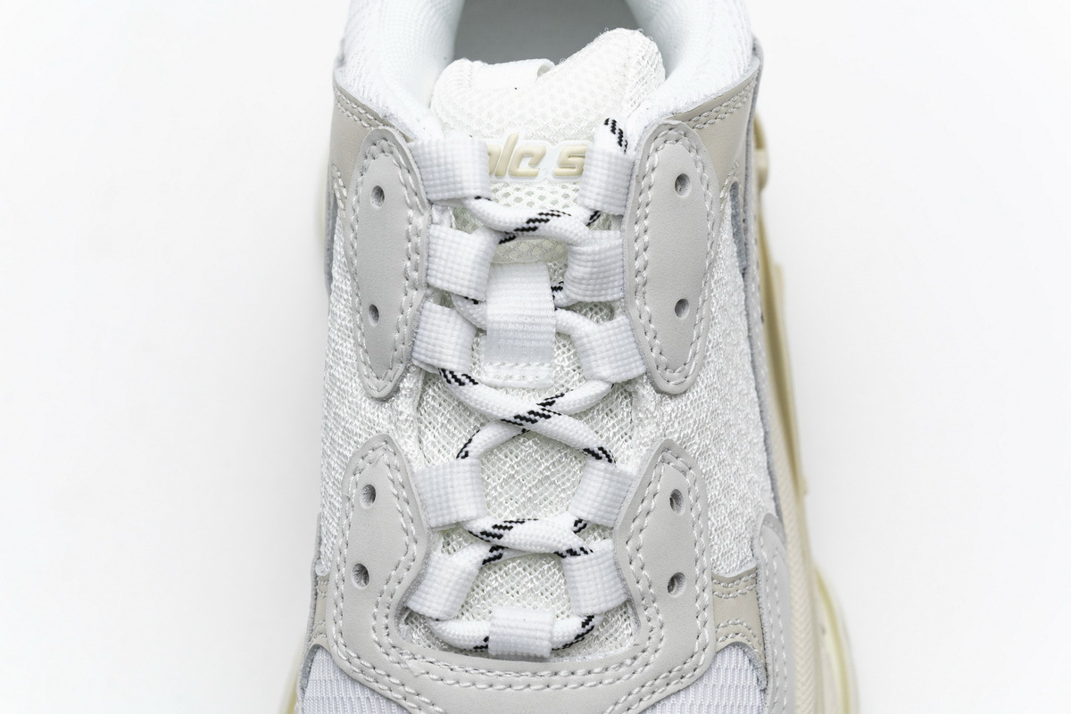 Get Balenciaga Triple S White 483546 W06F1 9000