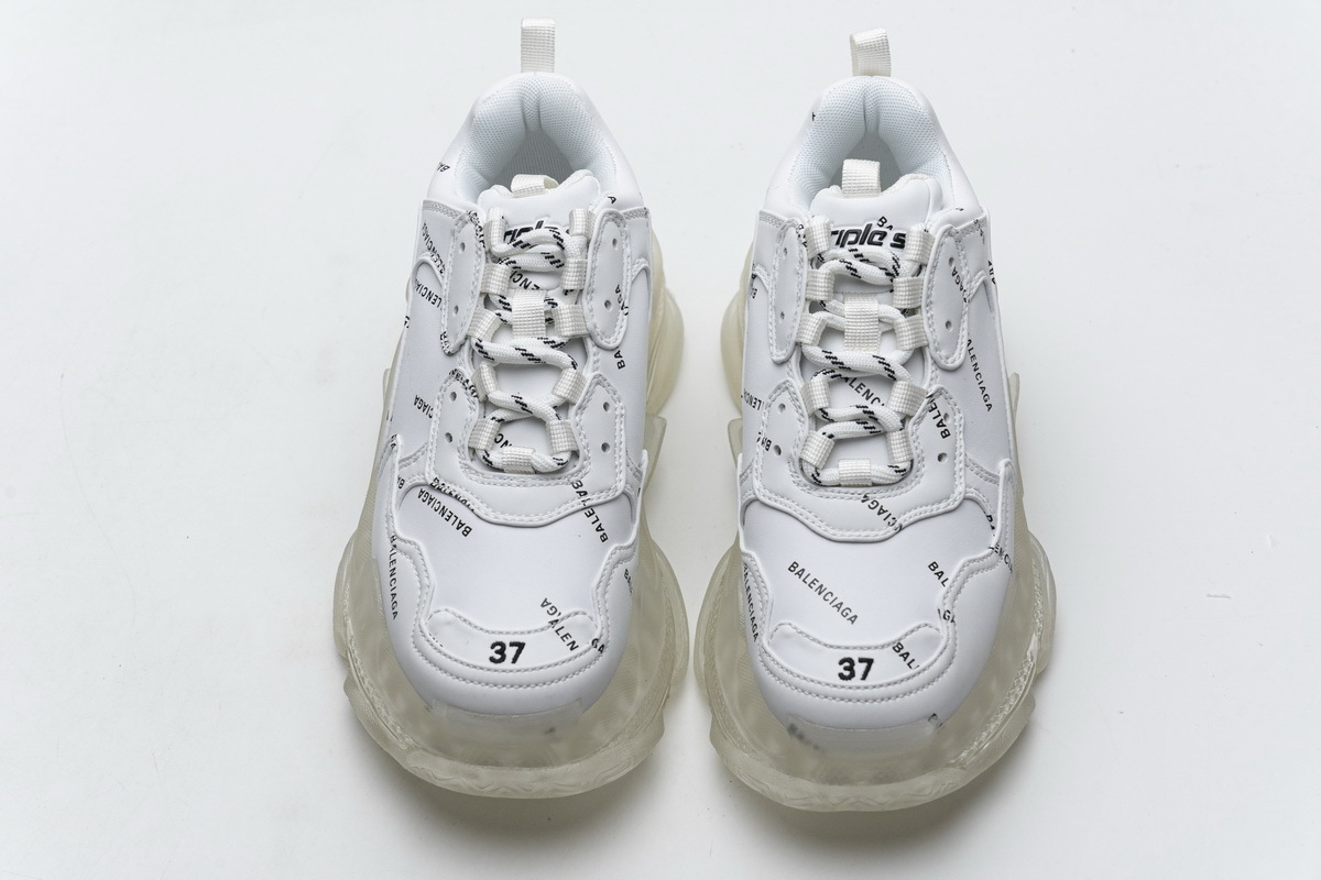 Get Balenciaga Triple S Letter White 524039 W09E1 2021