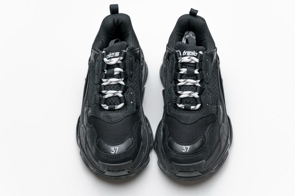 Get Balenciaga Triple S Black 483513 W06E2 2323
