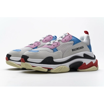 Get Balenciaga Triple S Pink Bright Blue 541624 W06E2 1150 01