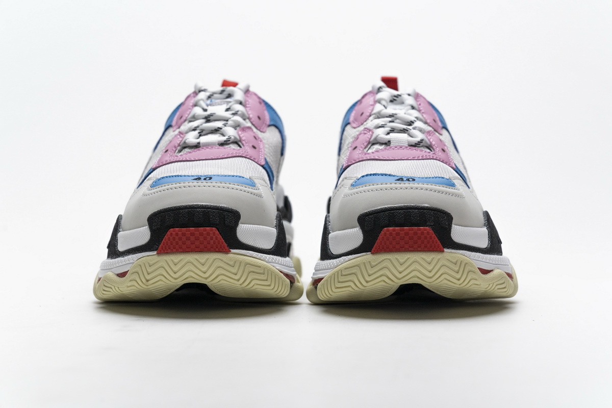 Get Balenciaga Triple S Pink Bright Blue 541624 W06E2 1150