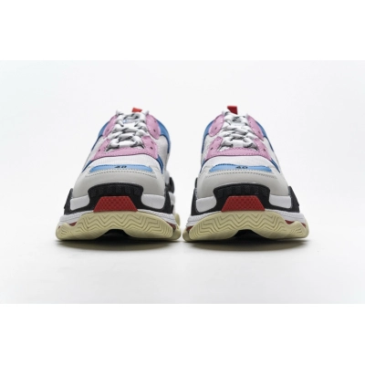 Get Balenciaga Triple S Pink Bright Blue 541624 W06E2 1150 02