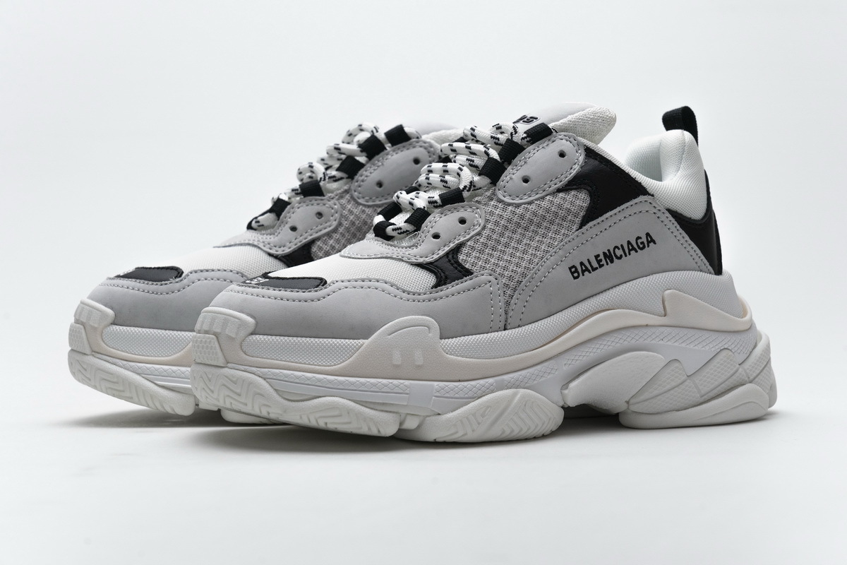 Get Balenciaga Triple S Black Grey 584088 W06E2 1769