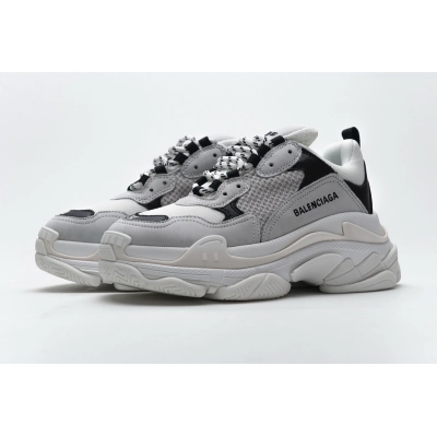Get Balenciaga Triple S Black Grey 584088 W06E2 1769 01
