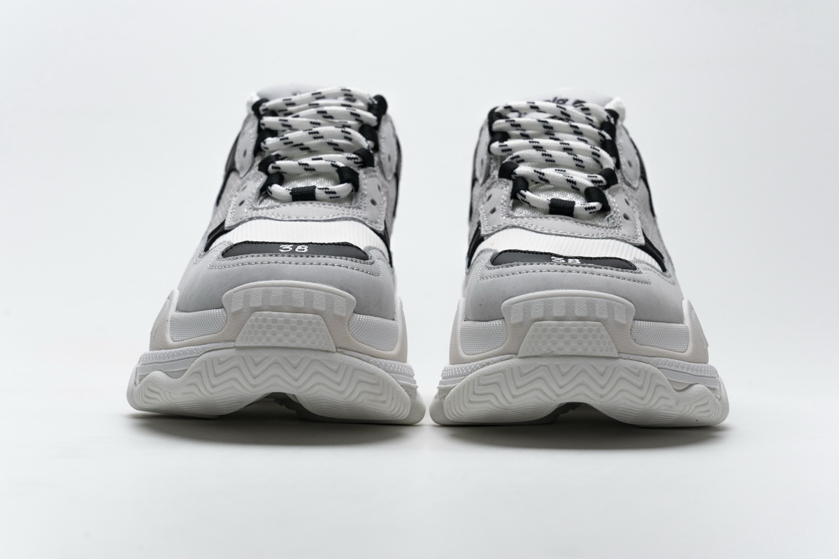 Get Balenciaga Triple S Black Grey 584088 W06E2 1769