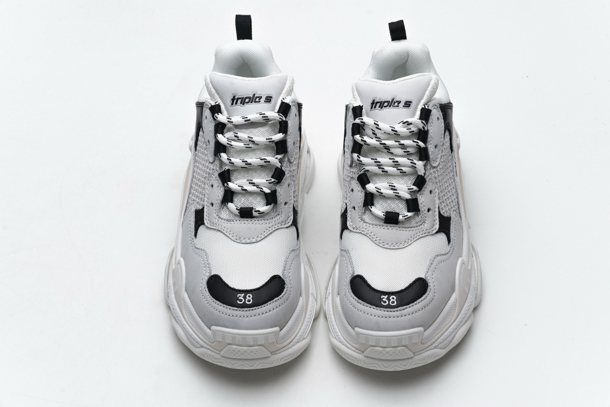 Get Balenciaga Triple S Black Grey 584088 W06E2 1769
