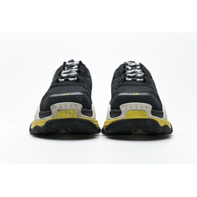 Get Balenciaga Triple S Black Yellow 483513 W06E1 1078 02