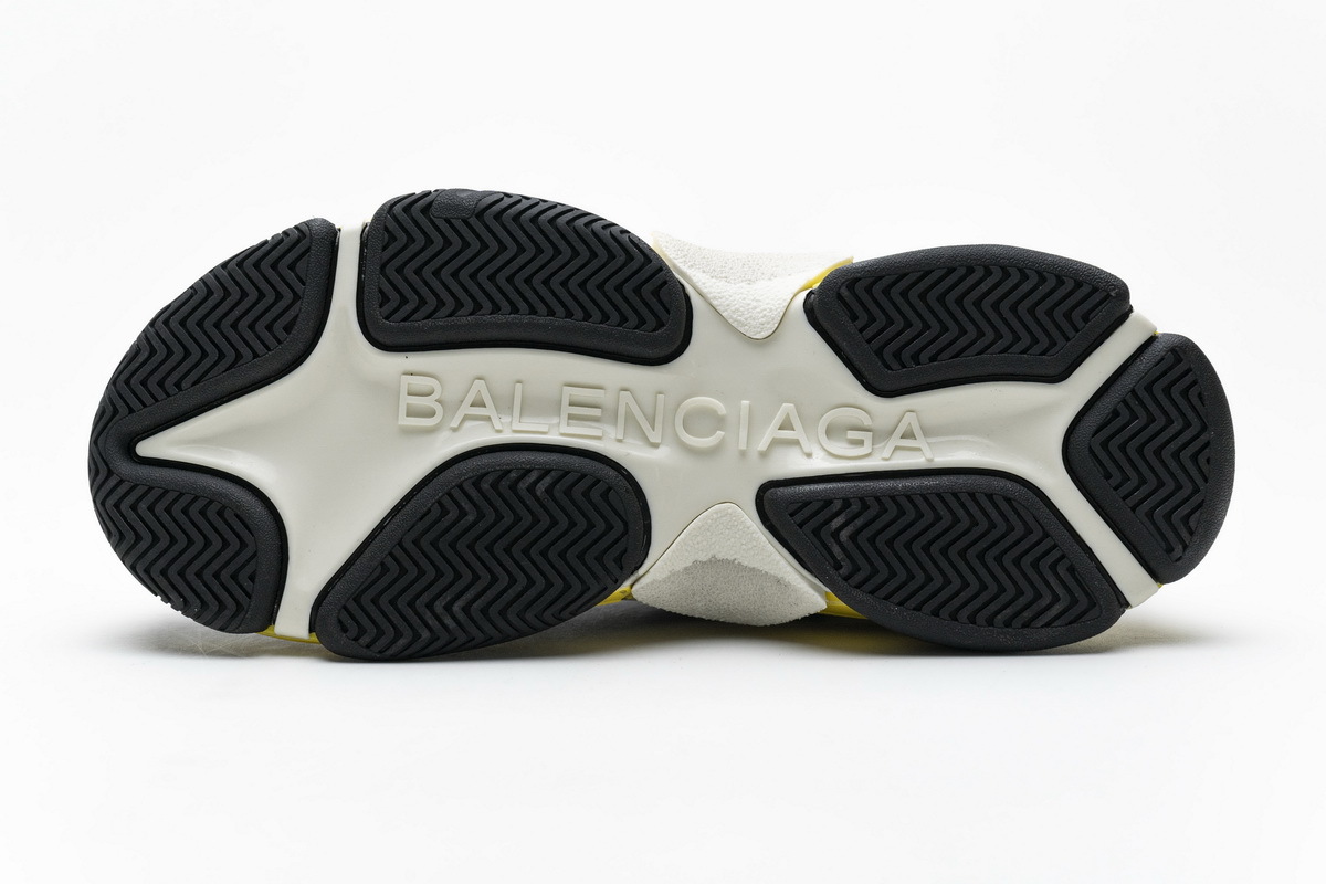 Get Balenciaga Triple S Black Yellow 483513 W06E1 1078
