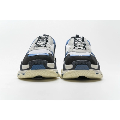 Get Balenciaga Triple S Black Grey Blue 541624 W06E2 7080 02