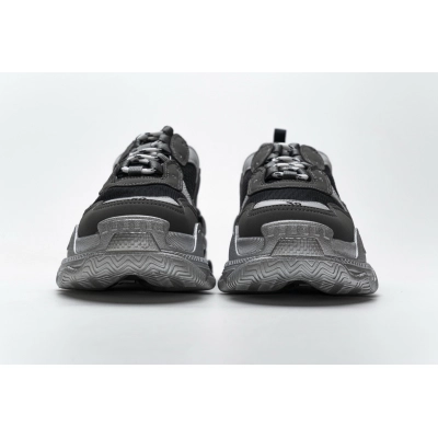 Get Balenciaga Triple S Black Grey Silver 483546 W06F1 0841 02