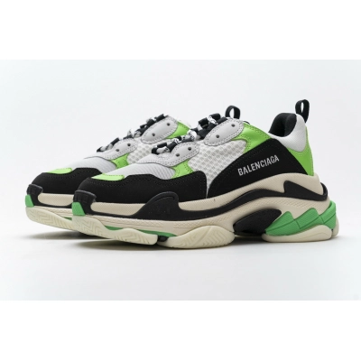 Get Balenciaga Triple S White Green 483513 W06E1 1008 01
