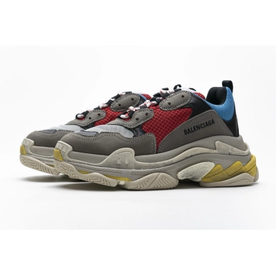 Get Balenciaga Triple S Blue Red 483513 W06E3 4365 01
