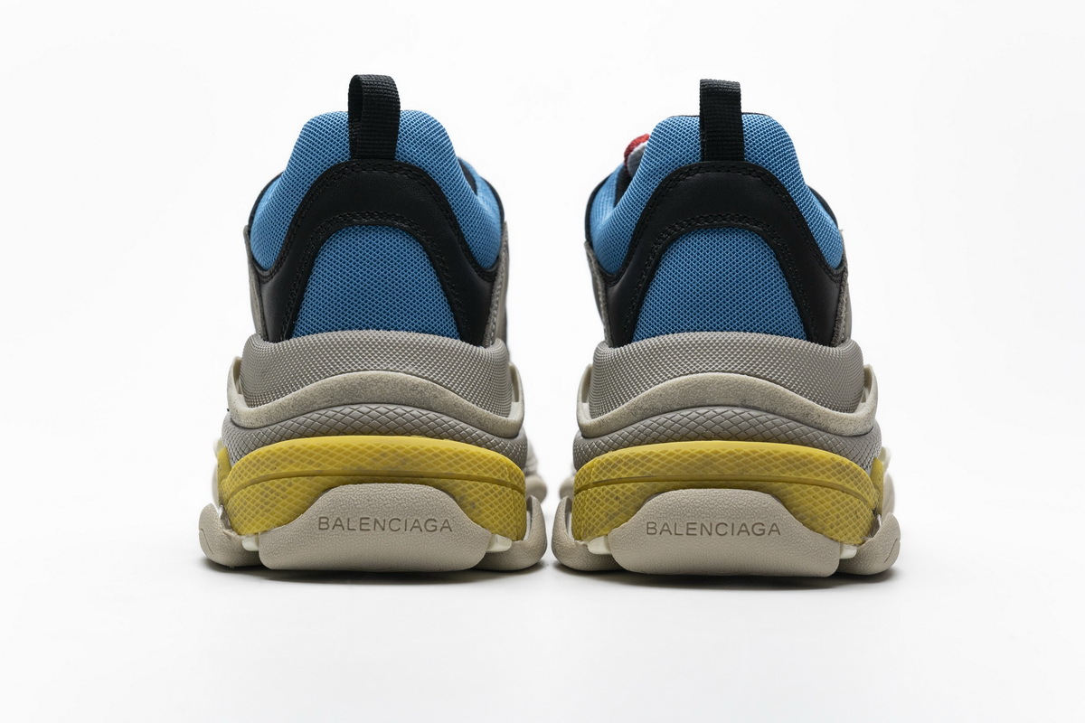 Get Balenciaga Triple S Blue Red 483513 W06E3 4365