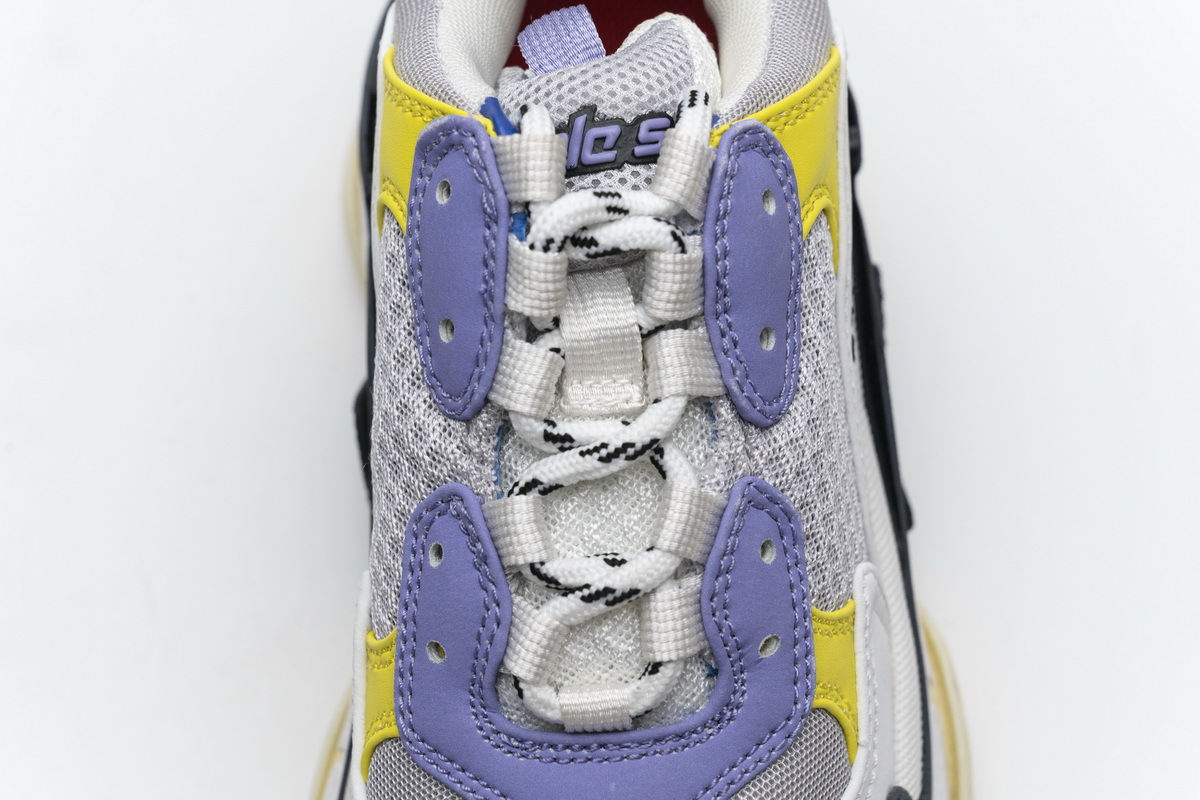 Get Balenciaga Triple S Black Grey Blue 541624 W06E2 7282