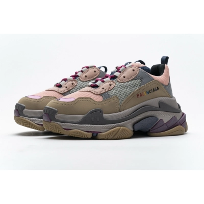 Get Balenciaga Triple S Grey Pink 490672 W09O5 1036 01