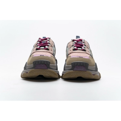 Get Balenciaga Triple S Grey Pink 490672 W09O5 1036 02