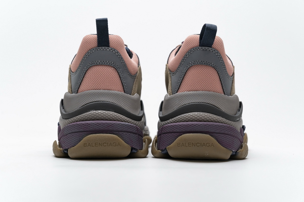 Get Balenciaga Triple S Grey Pink 490672 W09O5 1036