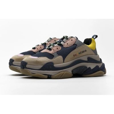 Get Balenciaga Triple S Grey Yellow 490672 W09O5 1027 01