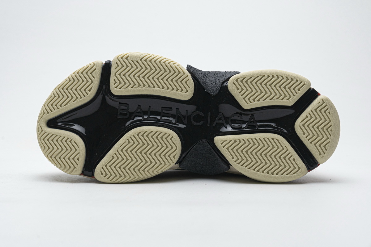 Get Balenciaga Triple S Black Yellow Pink 490672 W09O5 9035