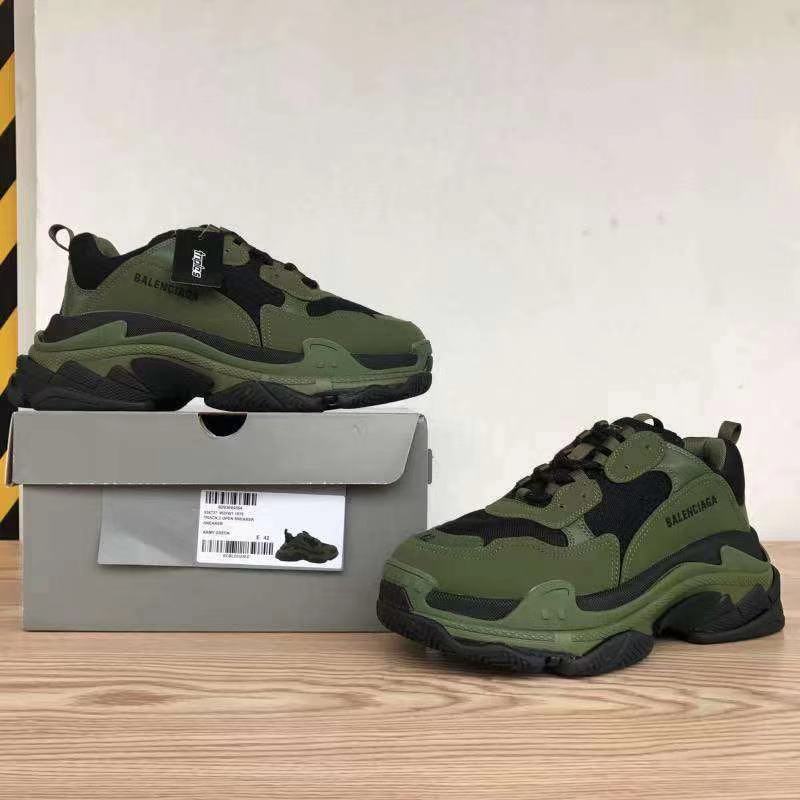 Get Balenciaga Triple S Army Green 536737 W2FW1 1978