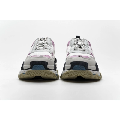 Get Balenciaga Triple S Blue Pink 541624 W06E2 7352 02