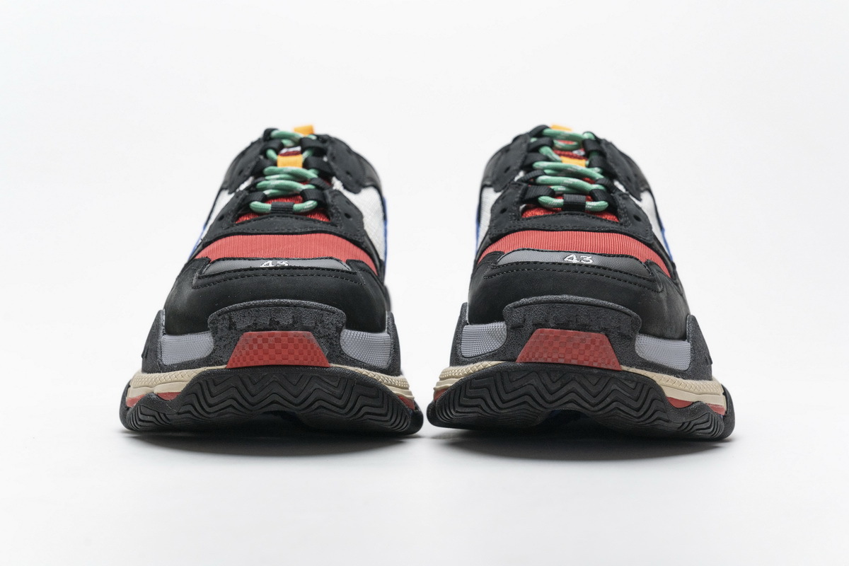 Get Balenciaga Triple S Green Red 490672 W09O5 1068