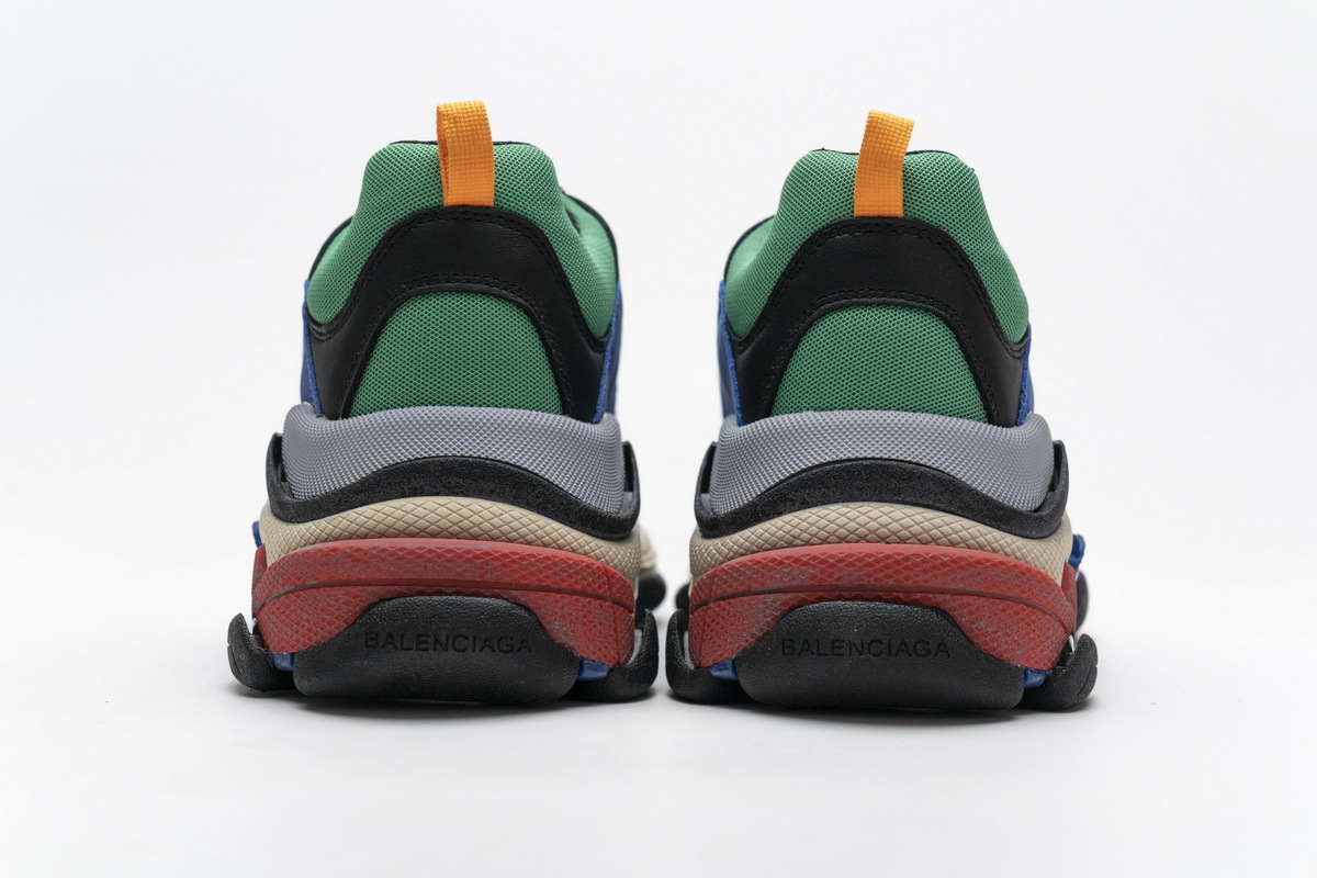 Get Balenciaga Triple S Green Red 490672 W09O5 1068