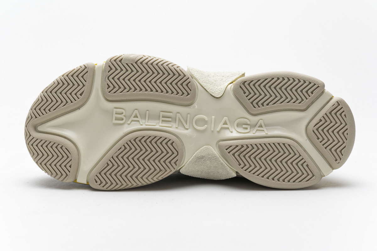 Get Balenciaga Triple S Beige Green Yellow 483513 W06E3 7070