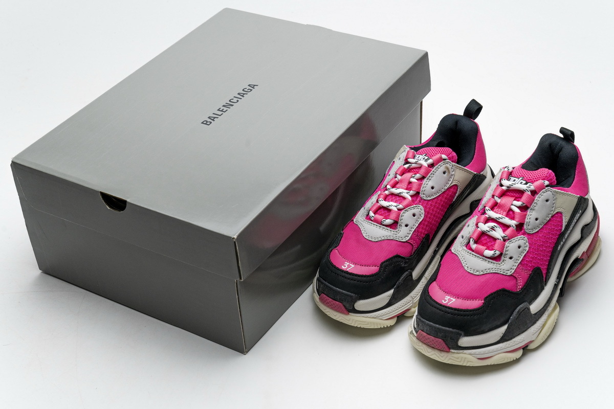 Get Balenciaga Triple S Pink 541624 W09E1 1708