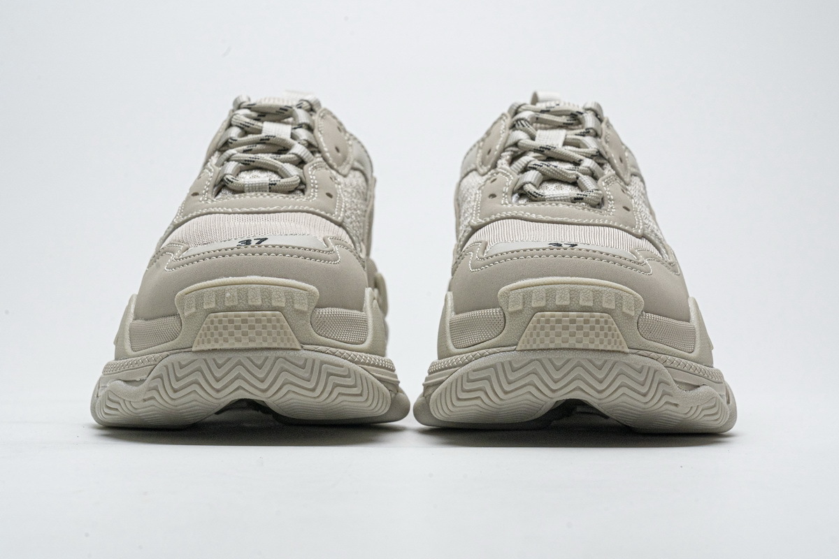 Get Balenciaga Triple S Rice Ash 534737 W2FW1 9700